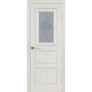 Дверь PSB-29 Дуб Гарвард кремовый со стеклом