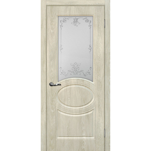Дверь Сиена-1 Дуб седой со стеклом