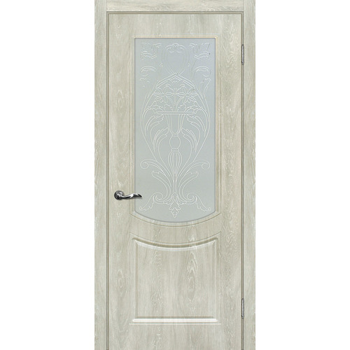 Дверь Сиена-3 Дуб седой со стеклом