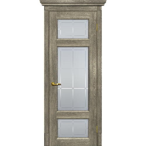 Дверь Тоскана-3 Гриджио со стеклом