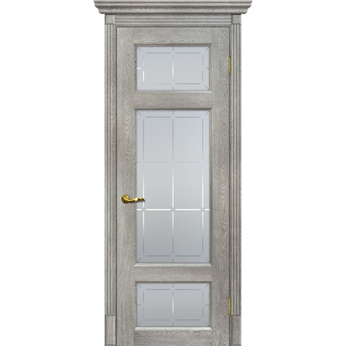Дверь Тоскана-3 Чиаро гриджио со стеклом