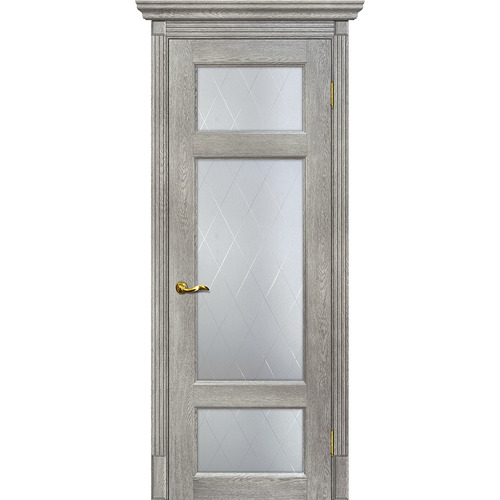 Дверь Тоскана-3 Чиаро гриджио со стеклом