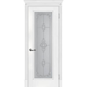 Дверь Флоренция-1 Белый со стеклом