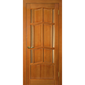 Дверь Ампир ДБО Тонированная сосна со стеклом