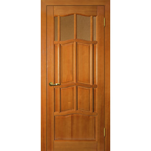 Дверь Ампир ДВО Тонированная сосна со стеклом