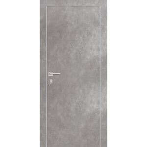 Дверь PX-1 AL кромка с 2-х ст. Серый бетон