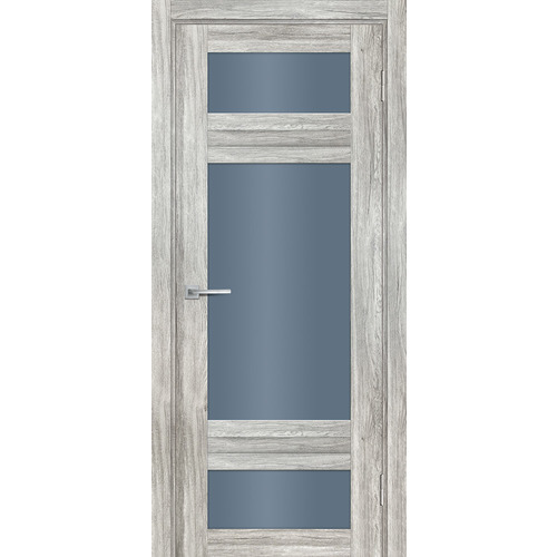 Дверь PSL- 6 Сан-ремо серый со стеклом
