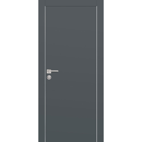 Дверь PX-1 AL кромка с 2-х ст. Графит