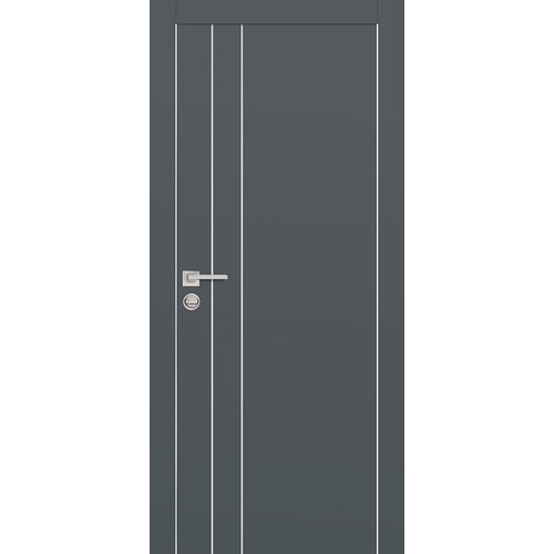Дверь PX-14 AL кромка с 2-х ст. Графит