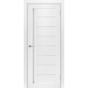Дверь ТЕХНО-741 Белый со стеклом