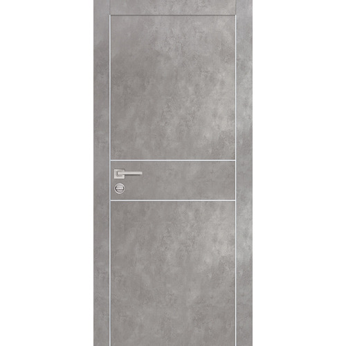 Дверь PX-15 AL кромка с 2-х ст. Серый бетон