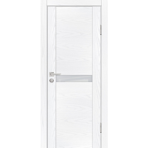 Дверь PSM-3 Дуб скай белый со стеклом