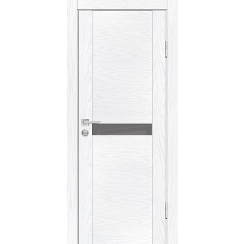 Дверь PSM-3 Дуб скай белый со стеклом