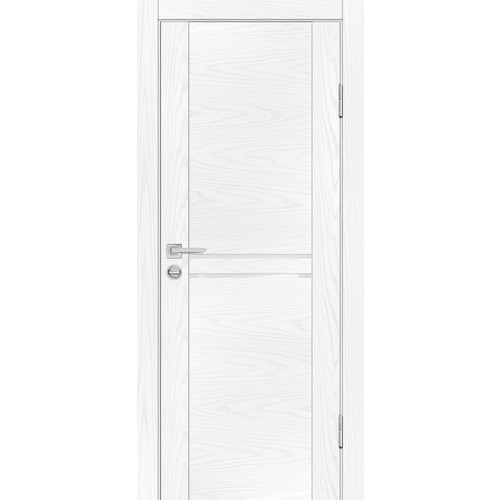 Дверь PSM-4 Дуб скай белый со стеклом