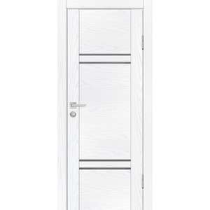 Дверь PSM-5 Дуб скай белый со стеклом