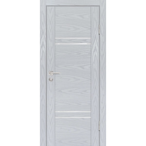 Дверь PSM-5 Дуб скай серый со стеклом