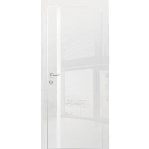 Дверь HGX-8 Белый глянец со стеклом