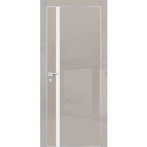 Дверь HGX-8 Латте глянец со стеклом