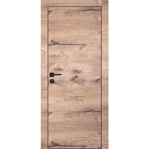 Дверь PX-1 черная кромка с 4-х ст. Дуб пацифик