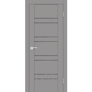 Дверь PST-1 серый бархат со стеклом