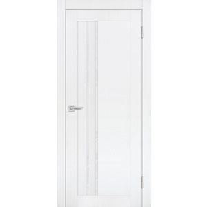 Дверь PST-10 белый бархат со стеклом