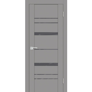 Дверь PST-2 серый бархат со стеклом