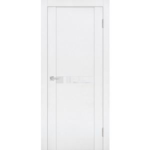 Дверь PST-3 белый бархат со стеклом