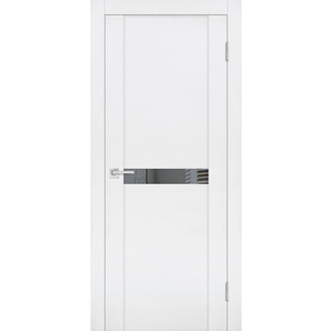 Дверь PST-3 белый бархат со стеклом