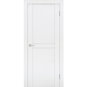 Дверь PST-4 белый бархат со стеклом