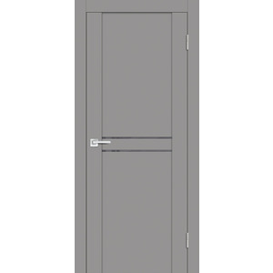 Дверь PST-4 серый бархат со стеклом