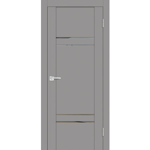 Дверь PST-5 серый бархат со стеклом