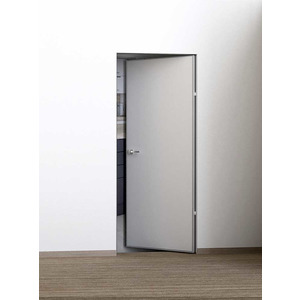 Дверь PX-0 REVERSE Invisible кромка AL мат. с 4-х сторон белый грунт.Размер 200 х 60 см.