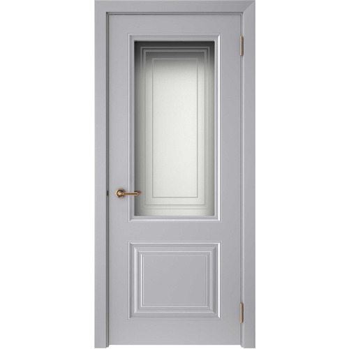 Дверь Смальта-42 Серый ral со стеклом