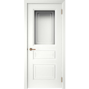 Дверь Смальта-44 Белый ral со стеклом