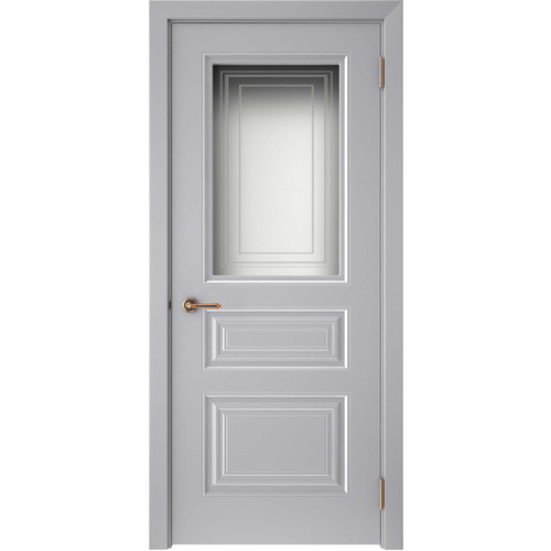 Дверь Смальта-44 Серый ral со стеклом