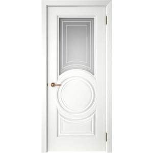 Дверь Смальта-45 Белый ral со стеклом
