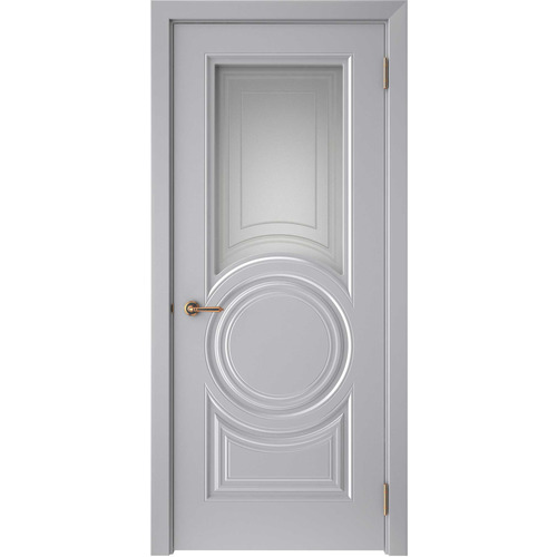 Дверь Смальта-45 Серый ral со стеклом