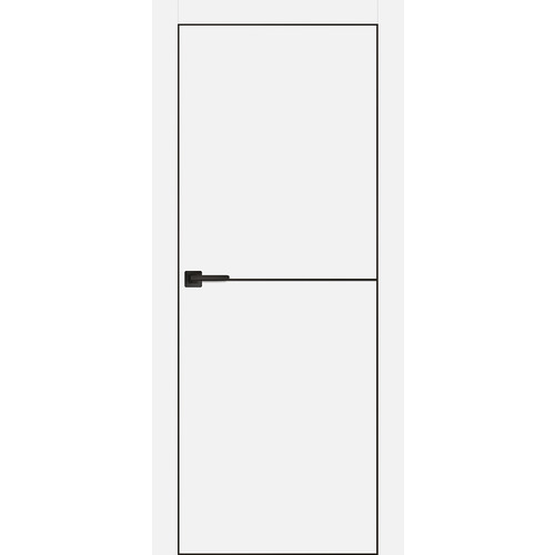 Дверь PX-19 черная кромка с 4-х ст. Белый