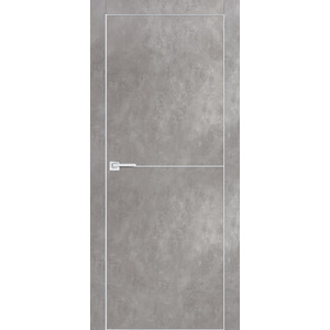 Дверь PX-19 AL кромка с 4-х ст. Серый бетон
