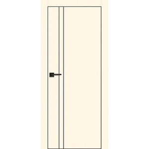 Дверь PX-20 черная кромка с 4-х ст. Магнолия