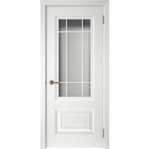 Дверь Смальта-46 Белый ral со стеклом