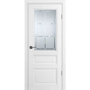 Дверь PSU-39 Белый со стеклом