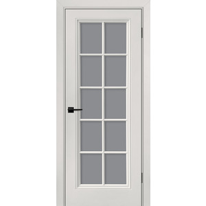 Дверь Смальта-Шарм 11 lvory со стеклом