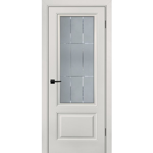 Дверь Смальта-Шарм 12 lvory со стеклом