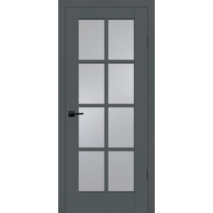 Дверь PSC-41 Графит со стеклом