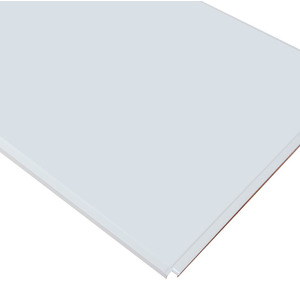 Кассетный потолок Cesal ОС Line Т-24 (Т-15) 595х595 Белый матовый 3306 AL 0,32мм 36шт/кор.